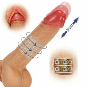 SeekHeart Bead Thrusting Vibrierender Dildo