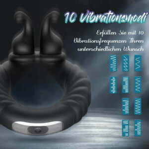 SeekHeart Rabbit Cockring Ring 10 Vibrationen