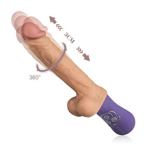 Allovers - Veilchen 4 IN 1 Wasserdichte Elektrische Realistischer Dildo 32CM