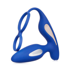 【NEU】2 in 1 Prostata Vibrator + Cockring 9 Vibrationen 5 Schocks