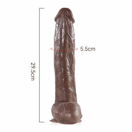 Big Mac Realistic Dildo Schokolade Farbe -29.5CM