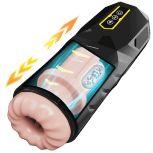 Männlicher Masturbator mit 10 Stößen und 9 Vibrationen