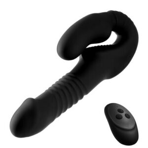 Doppelt einführbare stoßende vibrierende Prostata-Stimulation