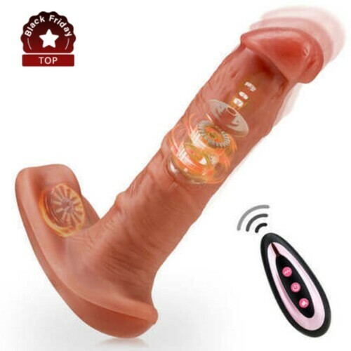 Echte Penis Prostata Stimulation, Doppelmotor-Heizung, Teleskop-Vibration