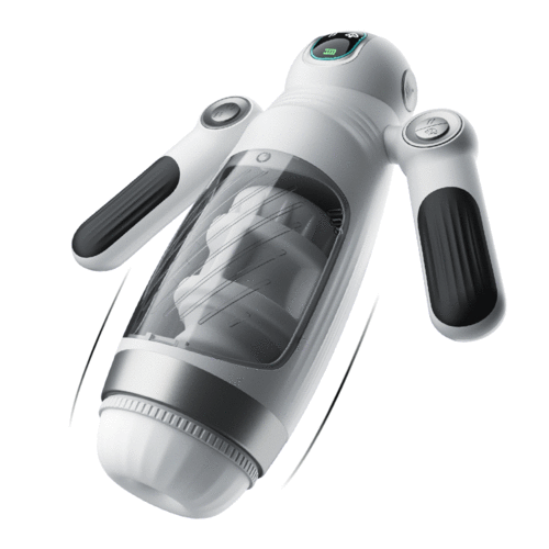 【Kostenloser Versand】Doppelter Handgriff 12 Frequenz Vibration 7 Frequenz Einziehbare Masturbation Cups