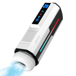 5-in-1 Masturbator Stretching Vibrierende Sauger Wärmende Stimme LCD-Bildschirm Männlicher Masturbator