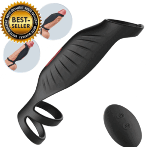 【HEISS! Verzögern Sie den Orgasmus! 】SemenSentry - Penisring mit 9 Vibrationsstufen Entzünden Sie das Feuer der Lust