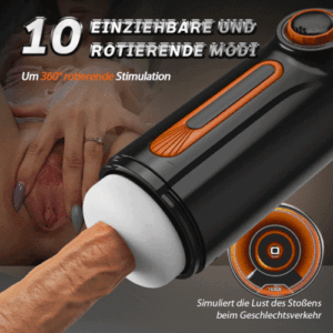 【+1€ lube】Alien - 5 IN 1 Automatischer Cup Masturbator (Stoßen Saugen Vibrieren Heizen)