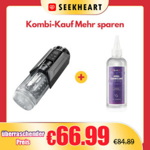 Seekheart-Masturbator + Gleitmittel Hot Selling Erotische Produkte Sonderangebot Kombination