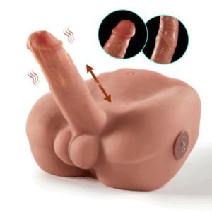 【Dante·Feuriges tiefes Einführen】 5-Gang-2-Frequenz-Teleskop-Vibrationsform - echte Härte, simulierter Penis IPX7