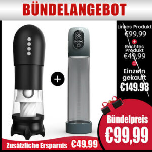 Super Doppel-Überraschung! Masturbator + Vergrößerer Limitierter Kombi-Deal, spare €49.99!