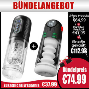 Super Doppel-Überraschung! Masturbator + Masturbator Limitierter Kombi-Deal, spare €37.99