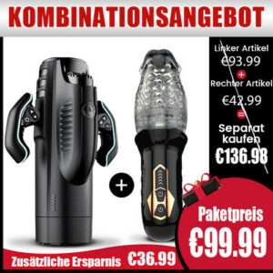 Super-Doppel-Überraschung! Masturbator + Masturbator Limitierte Kombi-Aktion, sparen Sie 36,99 €！