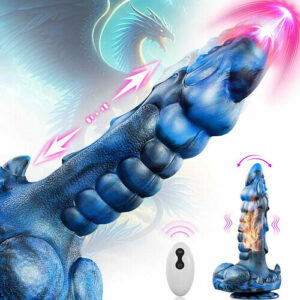 Leviathan 8 Stoßender Vibrator-Schwingender Heiz-Dildo mit Saugnapf 9,5 Zoll