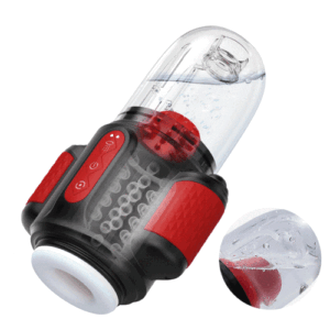 Sturmwirbel - 5-frequenz Wasserspray + 10-frequenz Vibration + 5-frequenz Rotation, Doppelte Eichelstimulation, Zweifach
