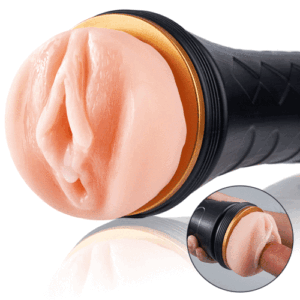 FlashFun – Realistischer Schamlippeneingang, IPX7 wasserdicht, herausnehmbare Innenschale, Masturbator für Männer