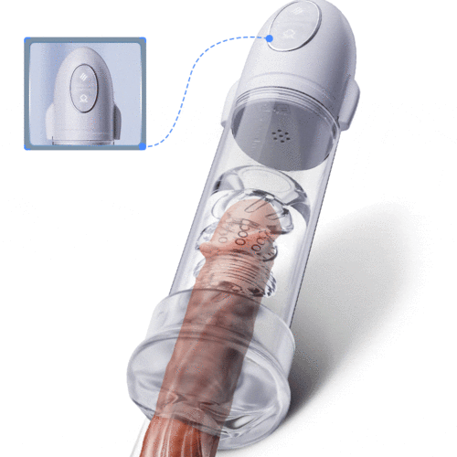 Launcher – Vibrations-Saug-Gerät mit transparentem Innenschlauch zur Penisvergrößerung und -erneuerung