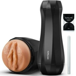 Ultra-Realistic Pussy Cup with 3D Flared Labia – Handheld Male Masturbator for Deep