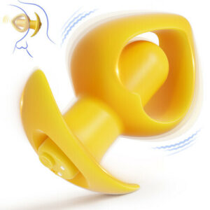SeekHeart Tragbarer Silikon-Analplug mit Vibration, USB-aufladbar