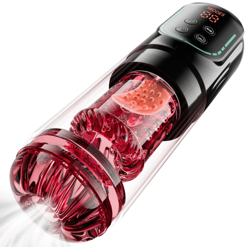 【Free lub】Cinder – Stoßender, rotierender, saugender, vibrierender und leckender Blowjob-Stroker