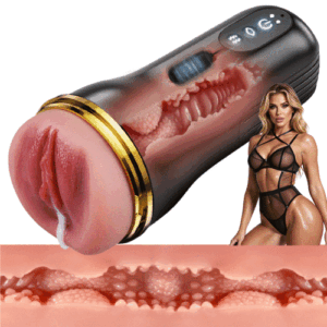 Captain - 5 Sucking 10 Vibrating Simulated Vagina Eingang Männliche Masturbation Cups