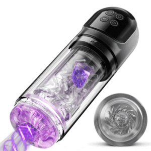 【Blow Job Best】Vortex - 7 Saugen Dual-Temperatur SPA Boner Enlarger 7 Rotierende 360° Massage Masturbator