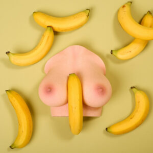 B-53(Yellow): 53cm Realistic Silicone Love Doll Torso-Climax Doll