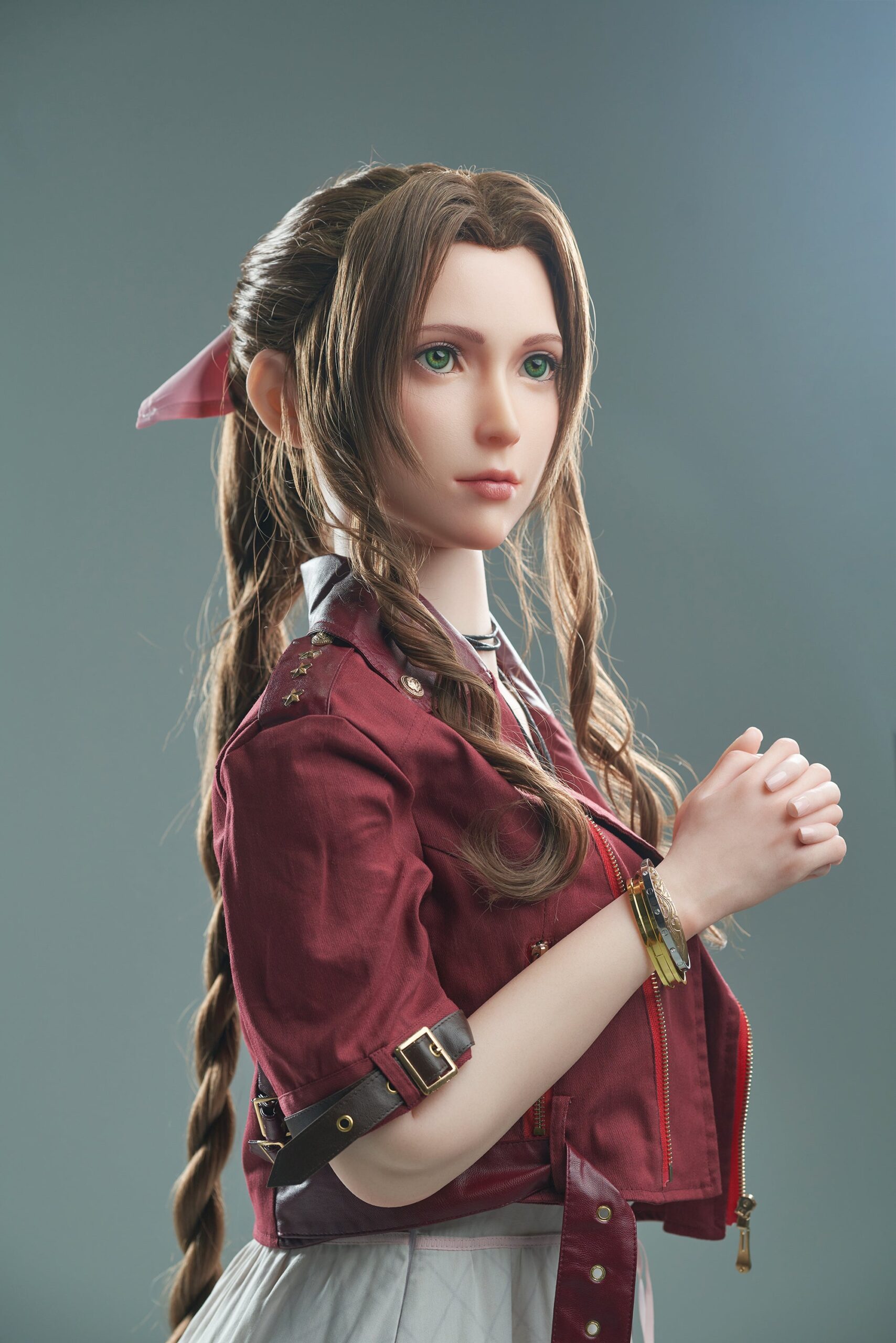 Aerith: 167cm D-Cup Cosplay Silicone Sex Doll-Game Lady