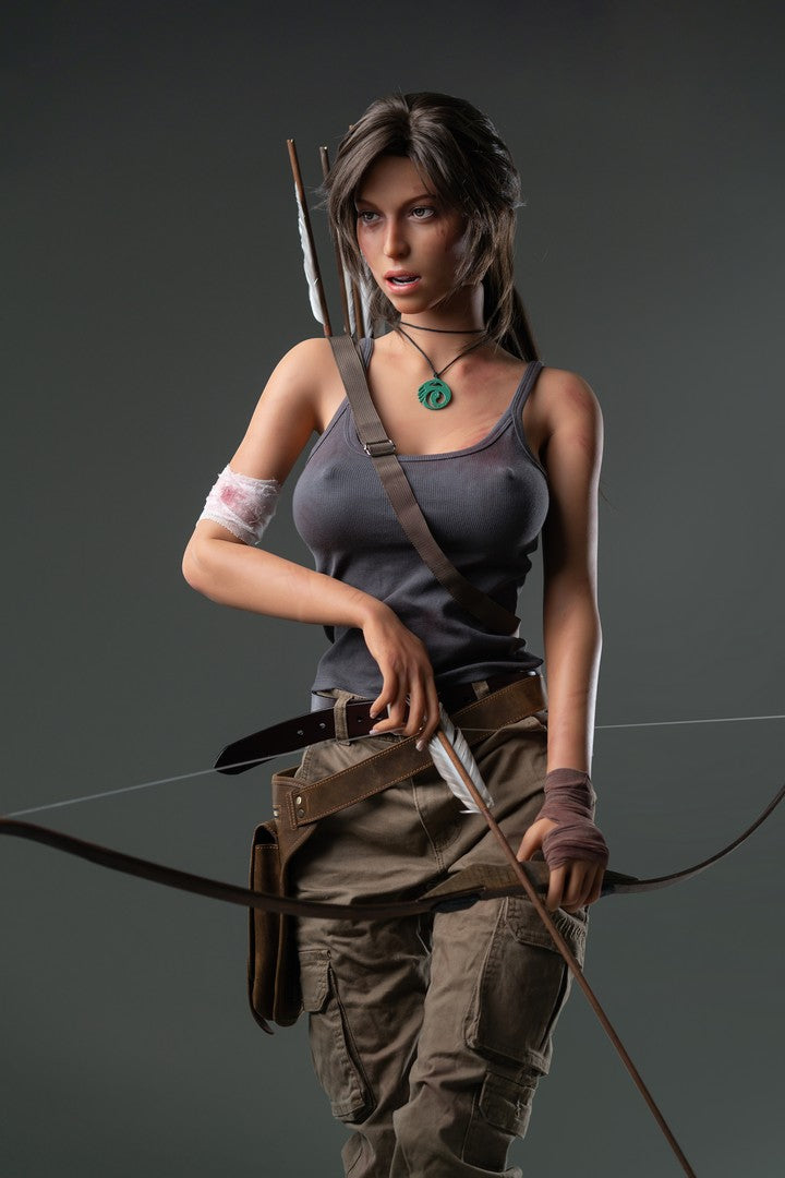 Lara Croft ROS: 166cm E-Cup Cosplay Silicone Sex Doll-Game Lady