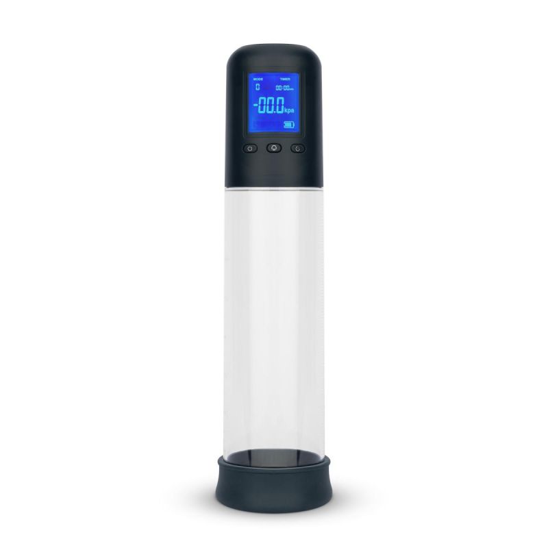 Penis pump with LCD screen
