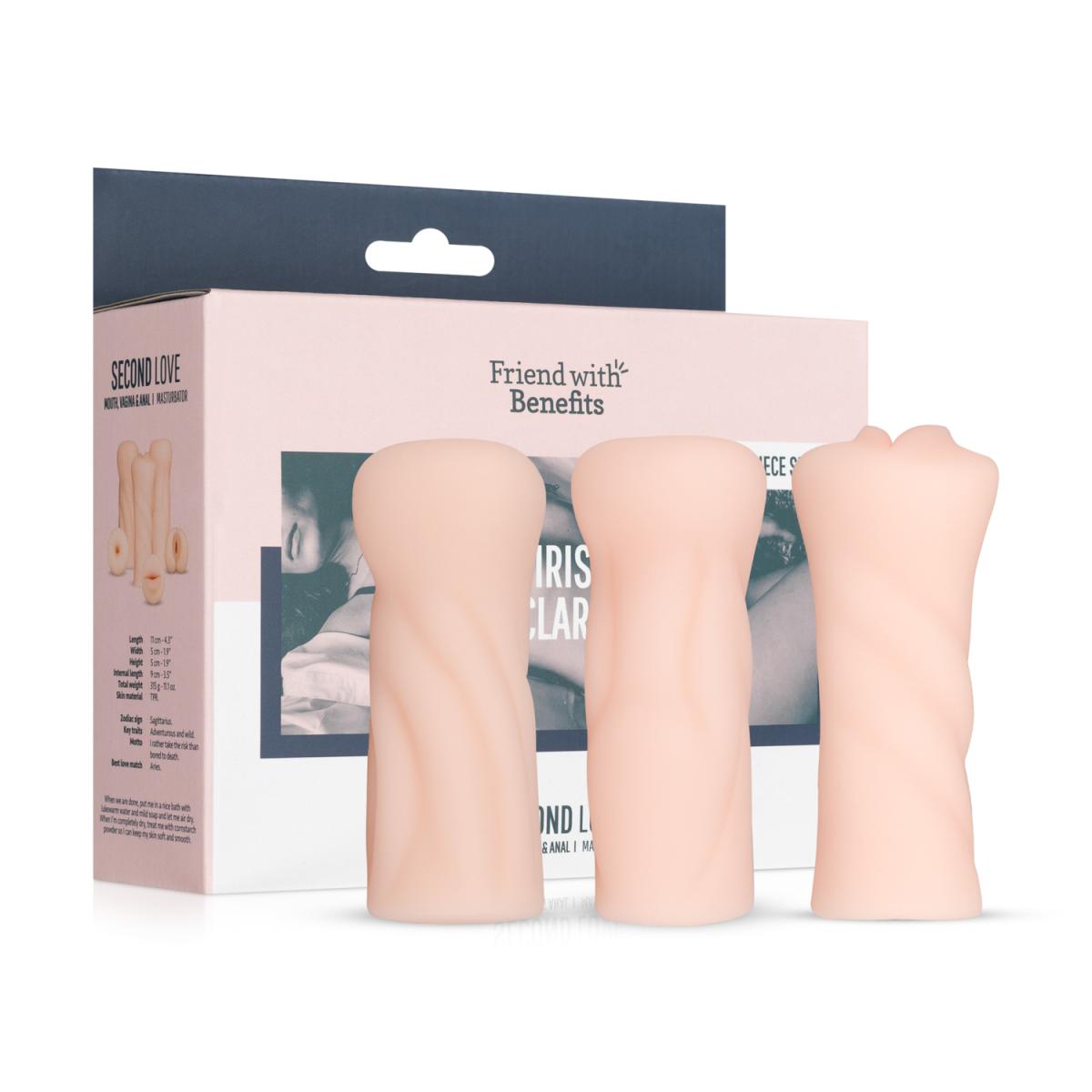 Set of 3 masturbators | pocket pussy with selection